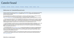Desktop Screenshot of camelotsound.com