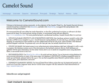 Tablet Screenshot of camelotsound.com